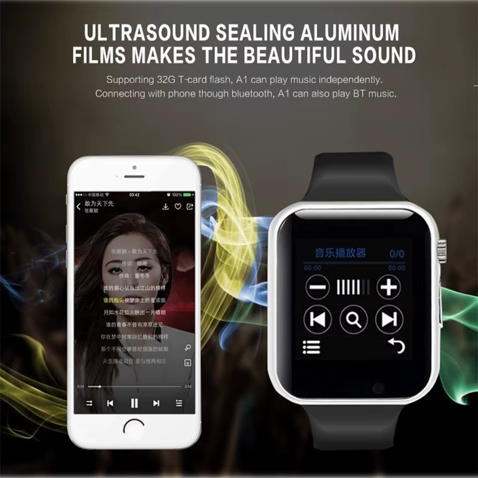 A1 SIM Card Sports Smart Watch For Android Phones