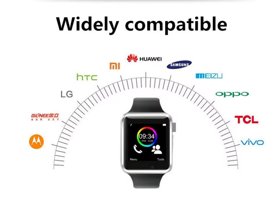 A1 SIM Card Sports Smart Watch For Android Phones