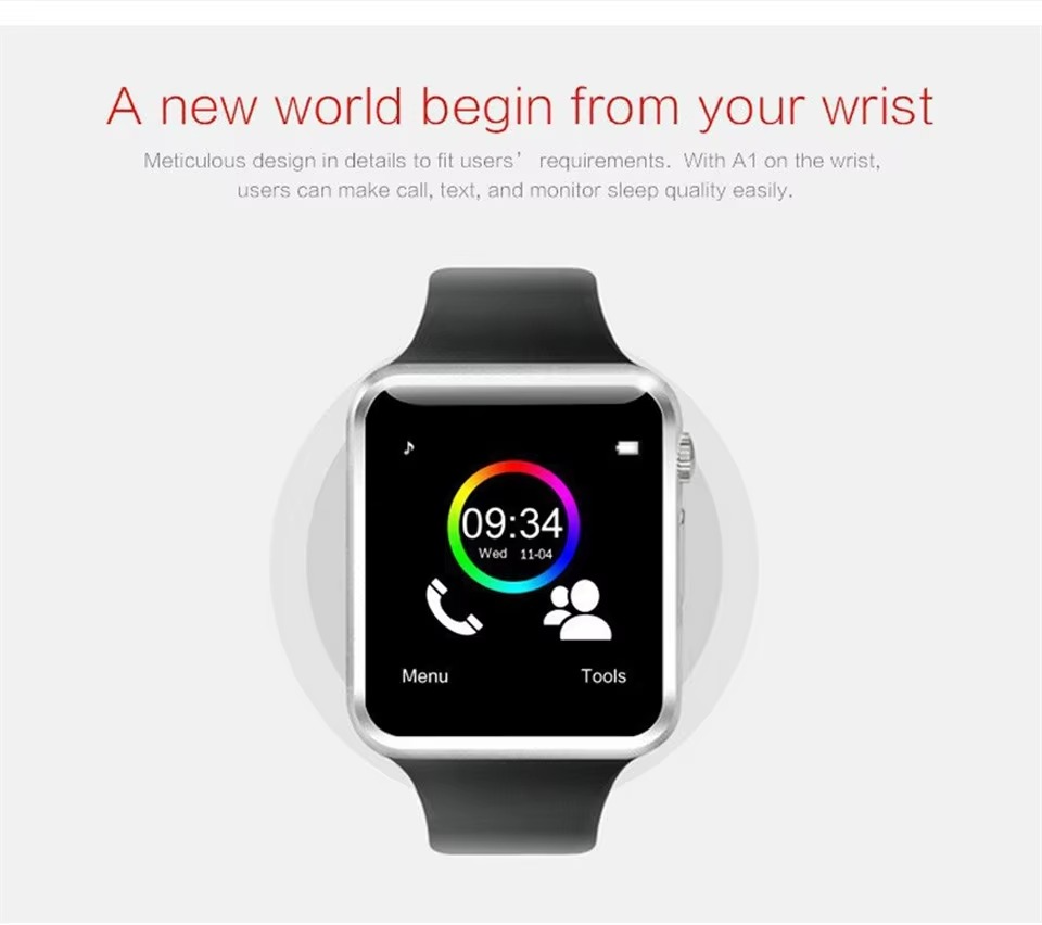 A1 SIM Card Sports Smart Watch For Android Phones