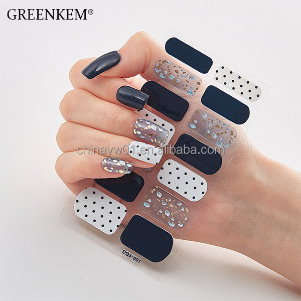 5pack UV Gel Nail Sticker 3d Nail Sticker Flower Design Gel Sticker Nails