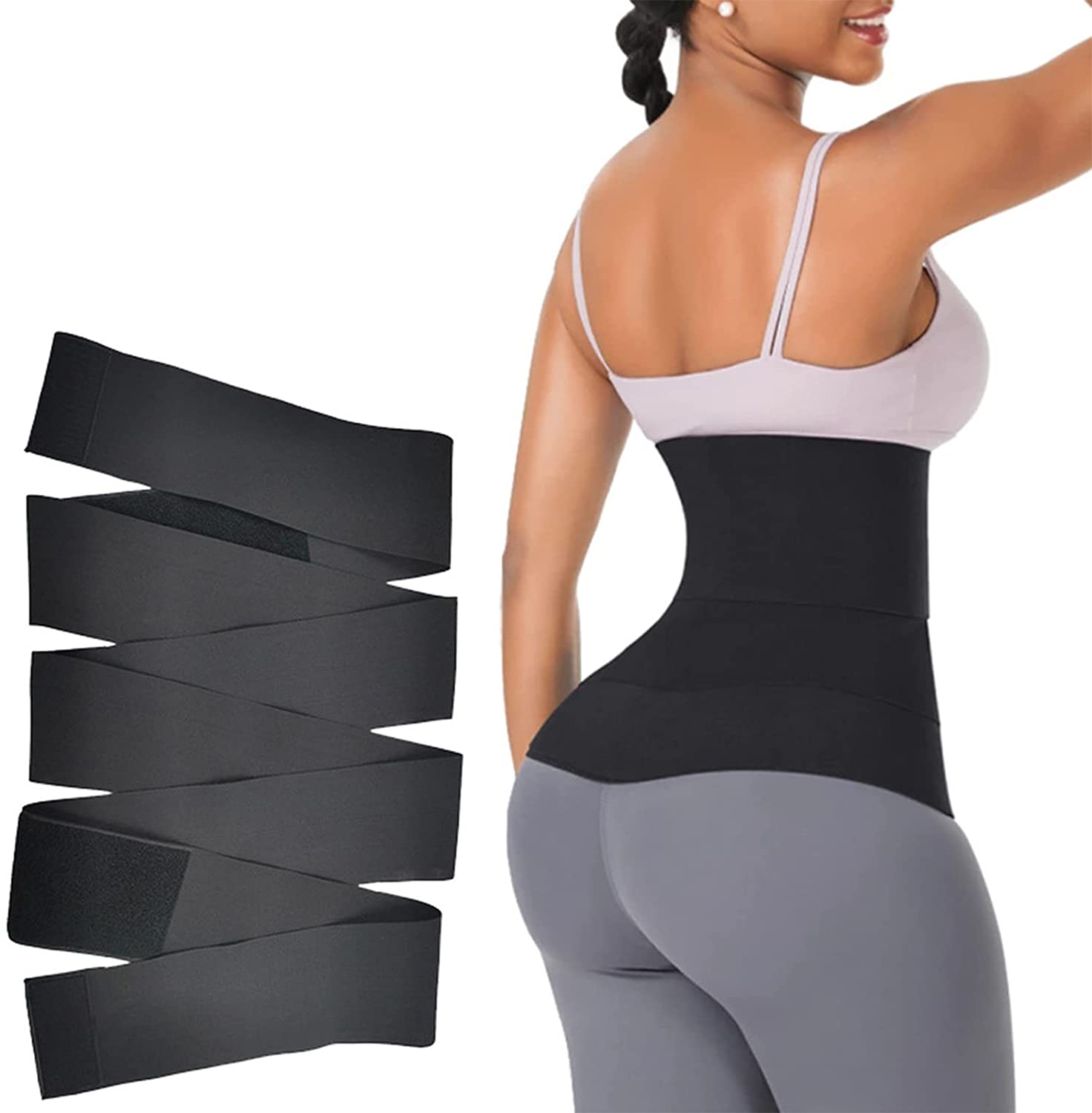 Invisible Wrap Waist Trainer Tape Snatch Me Up Bandage Women Slimming Tummy  Wrap Belt Sauna Trimmer Belt(3m)