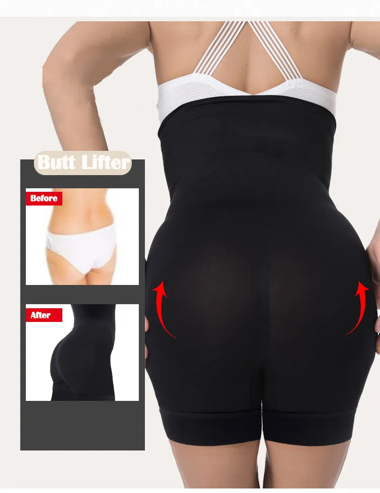 High Waist Tummy Control Panty Slim Body Shaper Biker