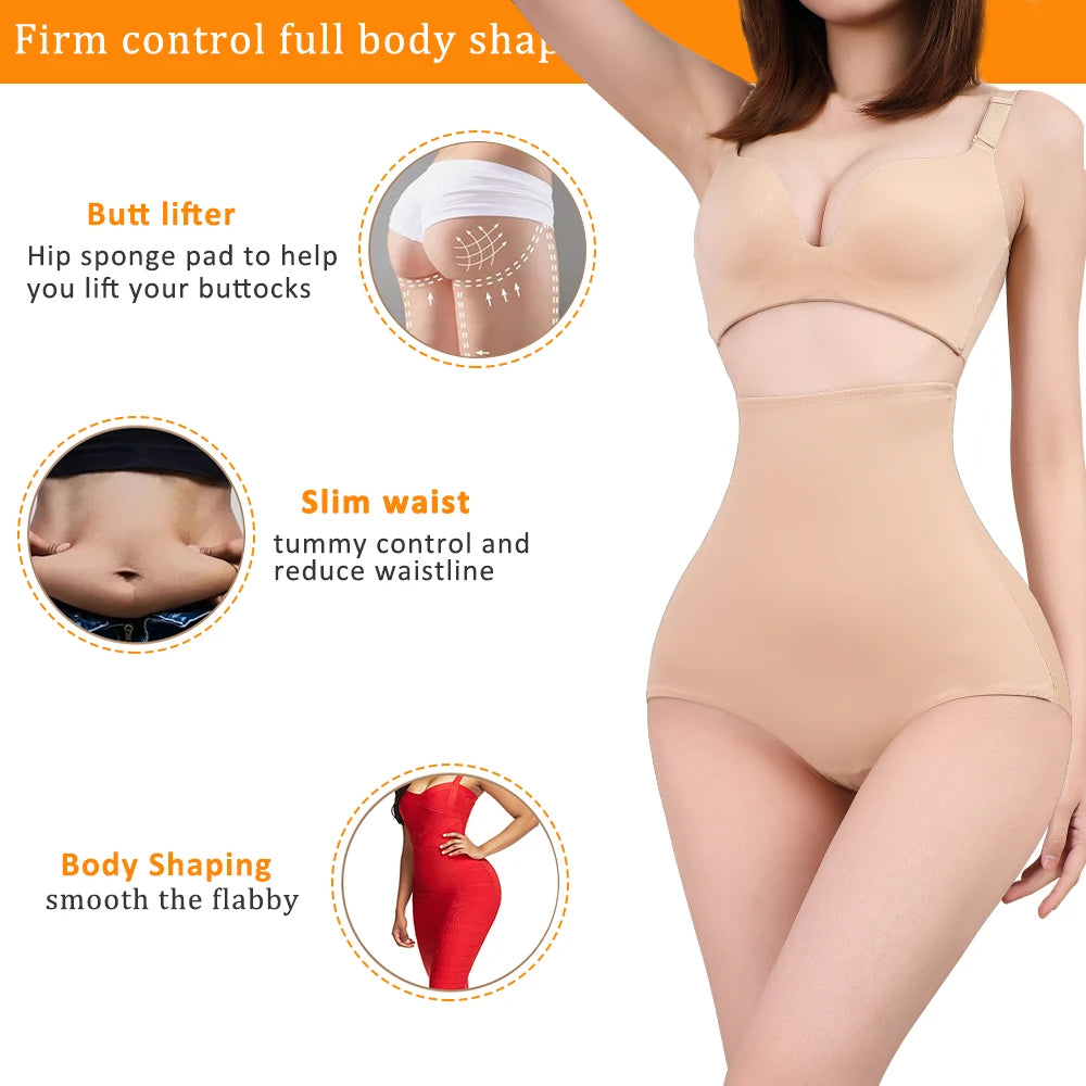 High Waist Non-slip Tummy Control Shapewear Panties