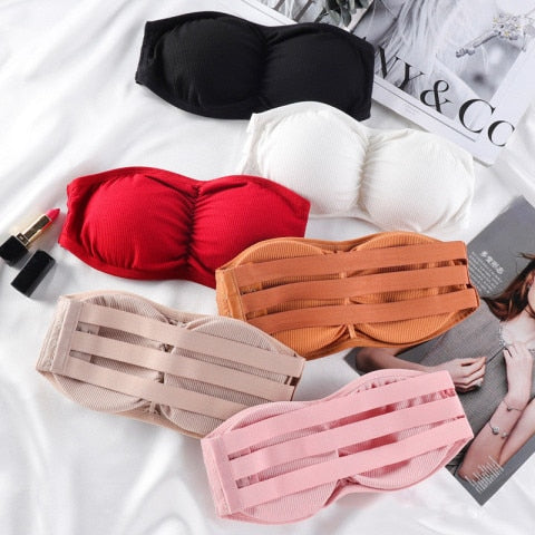 6 Pack Free Size Crop top Push Up Bra