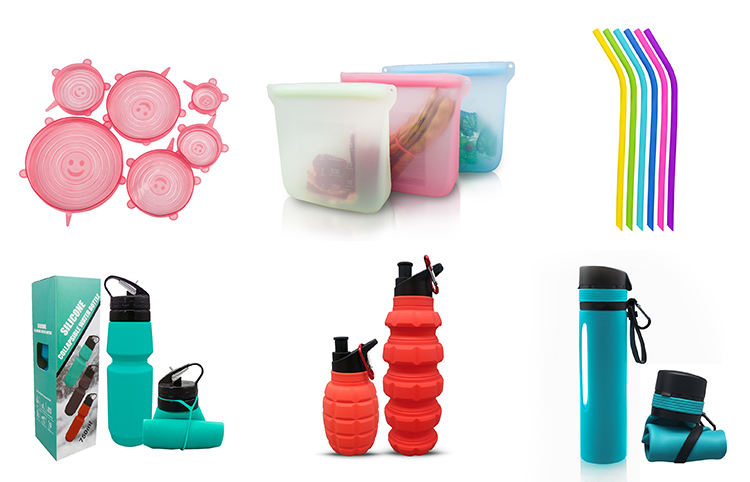 6 Pack Silicone Stretch Lids Durable Food Storage Covers for Bowl