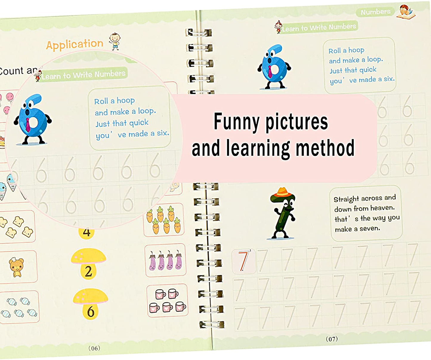 Magic Practice Copybook for Kids, Reusable - Number & Letter Tracing Books, Drawing & Math Practice Books