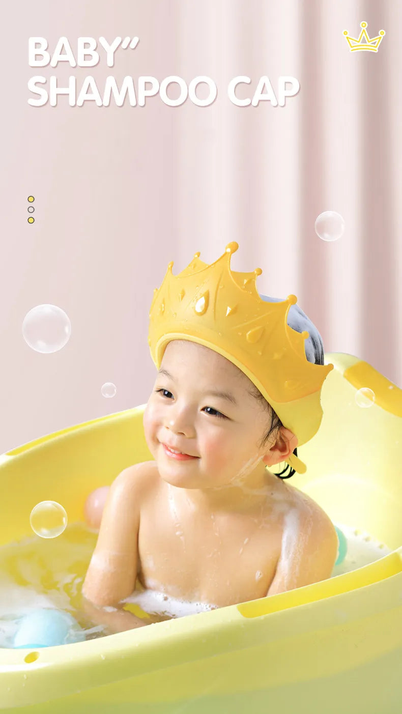 Baby Shower Cap Waterproof Shampoo hat for Children