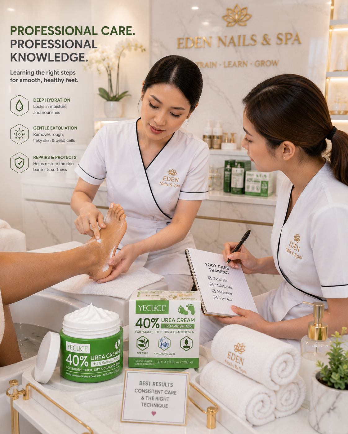YECUCE 40% Urea Intensive Foot & Heel Repair Cream 120g