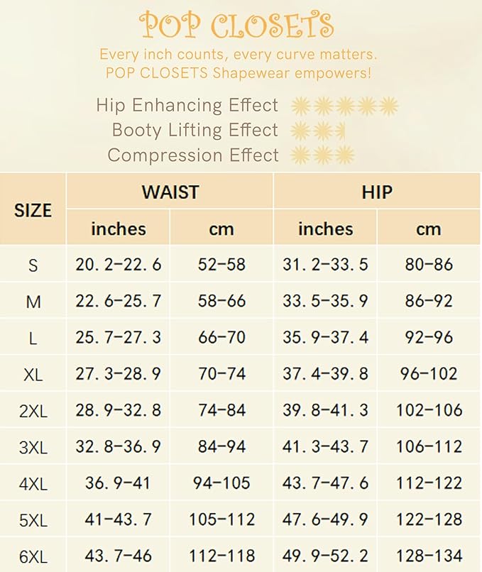 High Waist Padded Hips Enhancer Booty Lifter and Tummy Control Shapewear