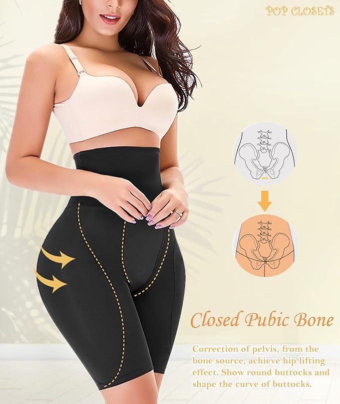 High Waist Padded Hips Enhancer Booty Lifter and Tummy Control Shapewear