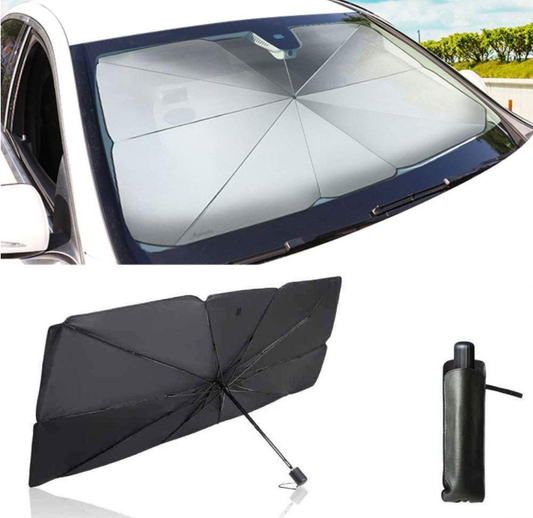 Foldable Car Sunshade UV Blocking 190T Car Umbrella Car Front Windshield Protector