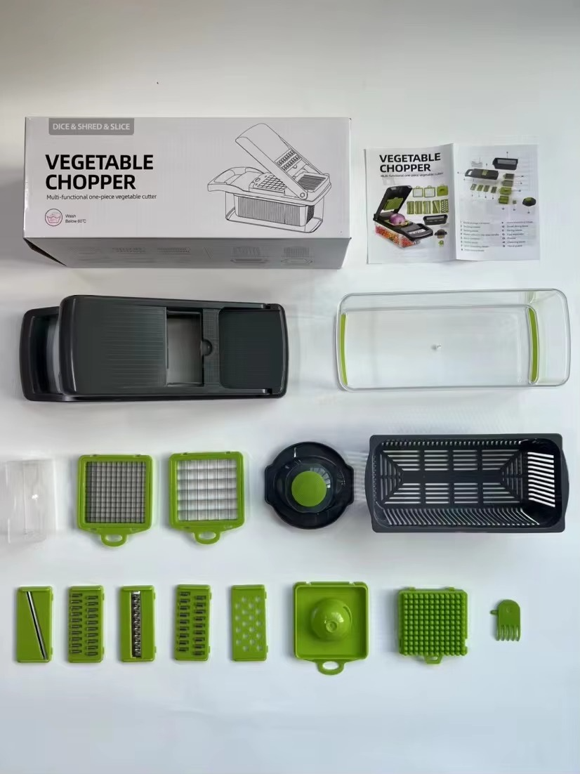 Hot Selling 16 in 1 Kitchen Fruit & Vegetable Slicer, Dicer Multifunction Vegetable Chopper