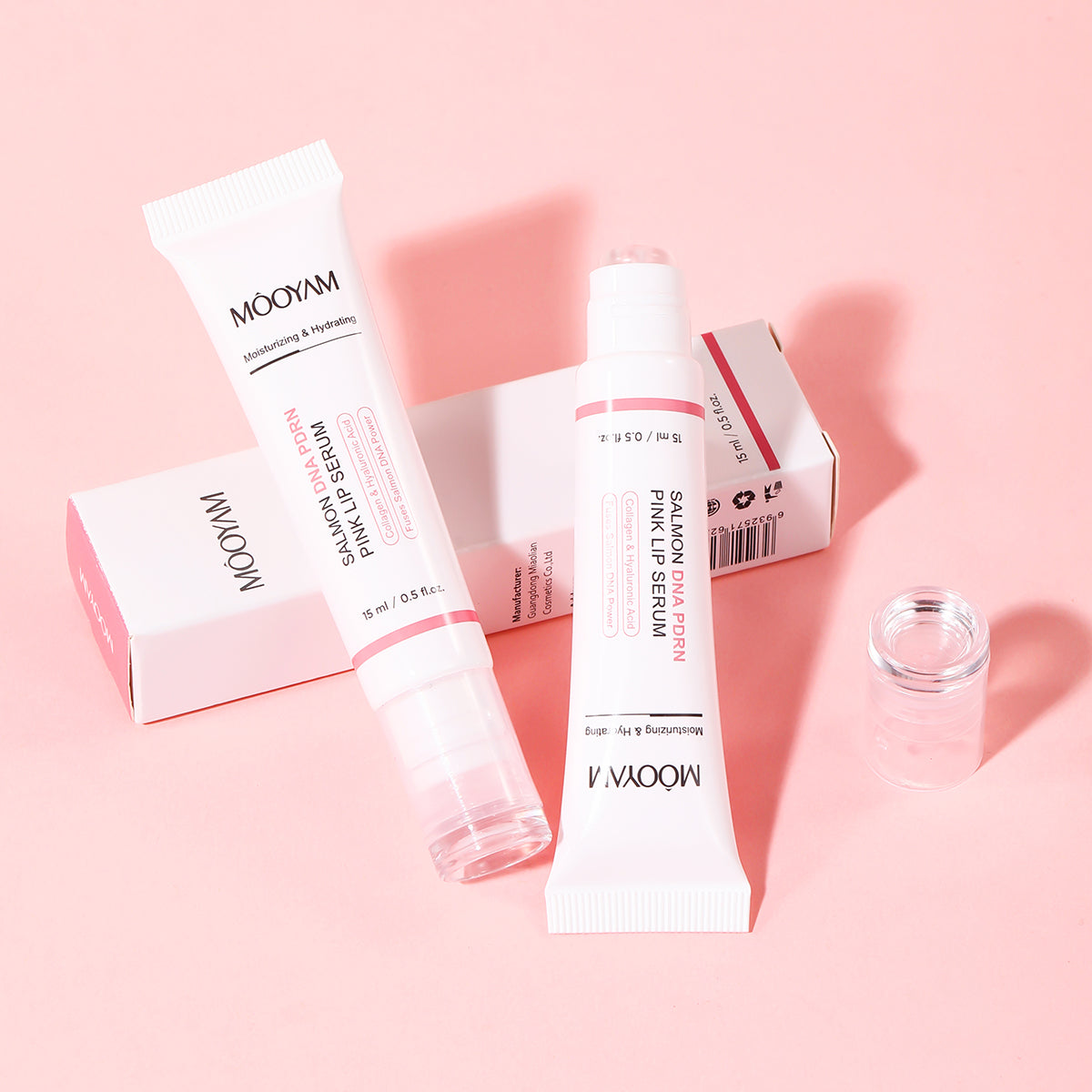 Mooyam Salmon DNA PDRN Pink Lip Serum Exfoliating for Dark Lips (Buy 1 get 1 free)