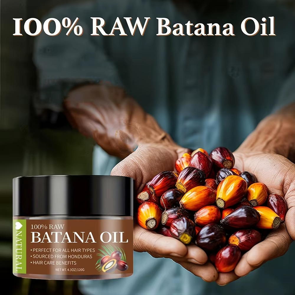 100% Natural Pure Raw Batana Oil Paste for Hair Growth Enhances Thickness Organic Hair Cream