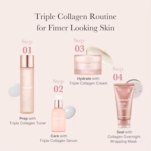 Medicube Triple Collagen Serum 1.85 fl.oz - Nourish dull skin with Triple Collagen Complex