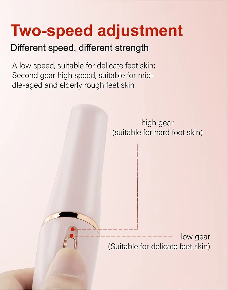 Rechargeable Electronic Foot Callus Remover High-Efficiency Electric Foot Grinder for Smoother Foot File