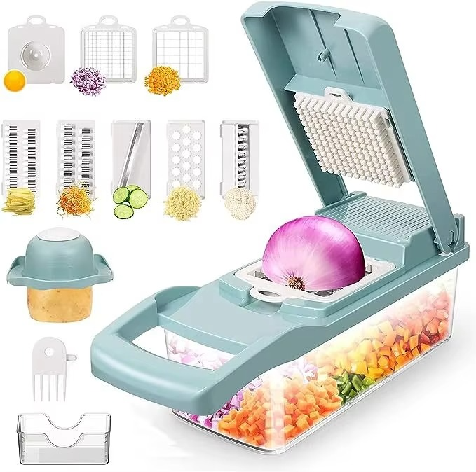 Hot Selling 16 in 1 Kitchen Fruit & Vegetable Slicer, Dicer Multifunction Vegetable Chopper