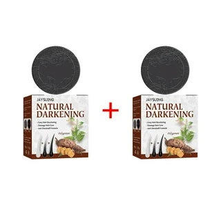 2pack Hair Darkening Shampoo Bar Soap For Grey Hair, Moisturize And Repair Hair Damages