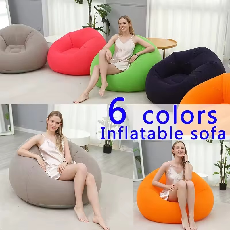 Inflatable Sofa for Home Use Outdoor Camping & Living Room with Free Pump