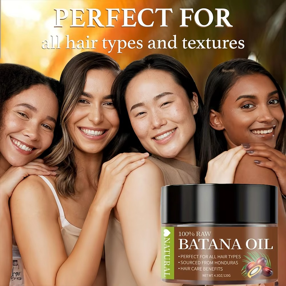 100% Natural Pure Raw Batana Oil Paste for Hair Growth Enhances Thickness Organic Hair Cream