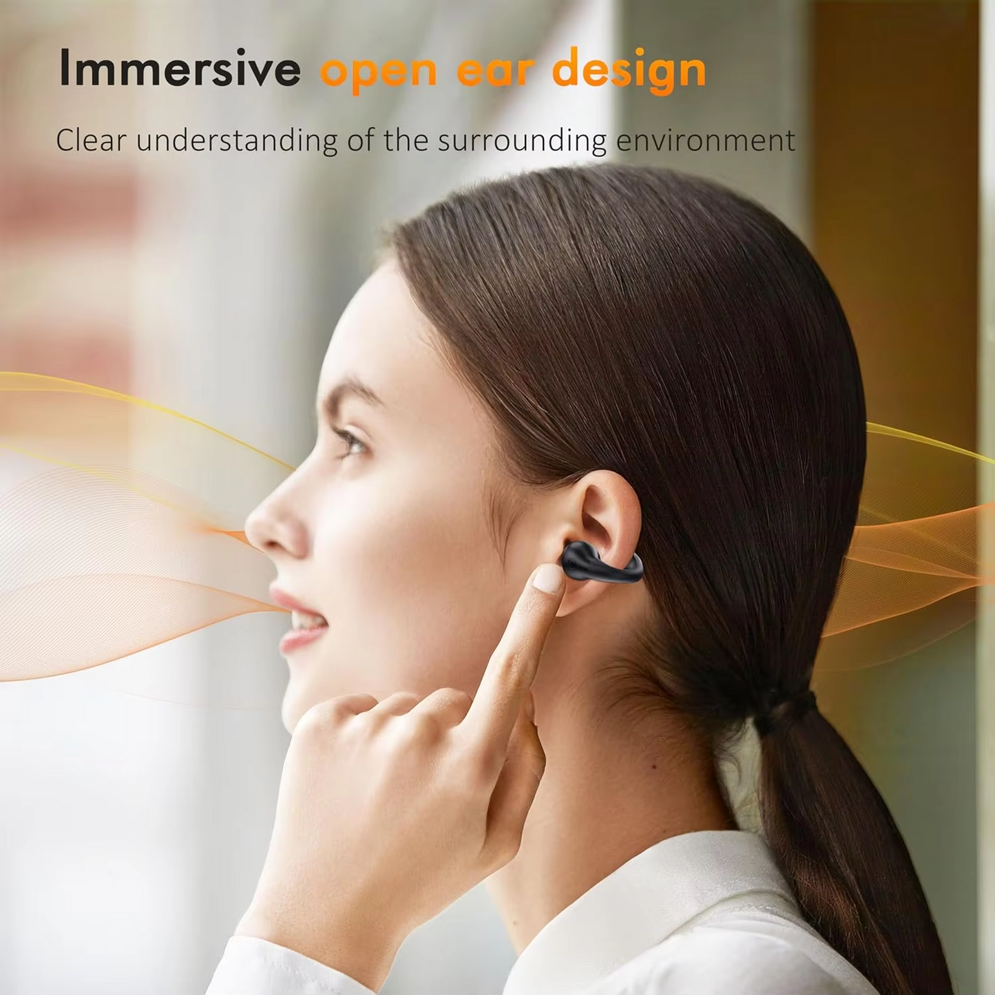Q80 Ear Clip Wireless Sports Earphones with High Quality Sound