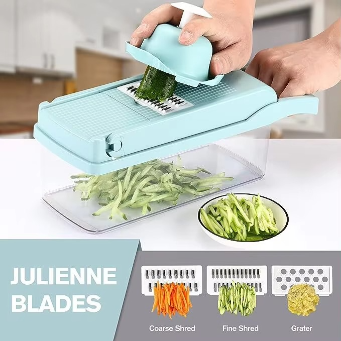 Hot Selling 16 in 1 Kitchen Fruit & Vegetable Slicer, Dicer Multifunction Vegetable Chopper