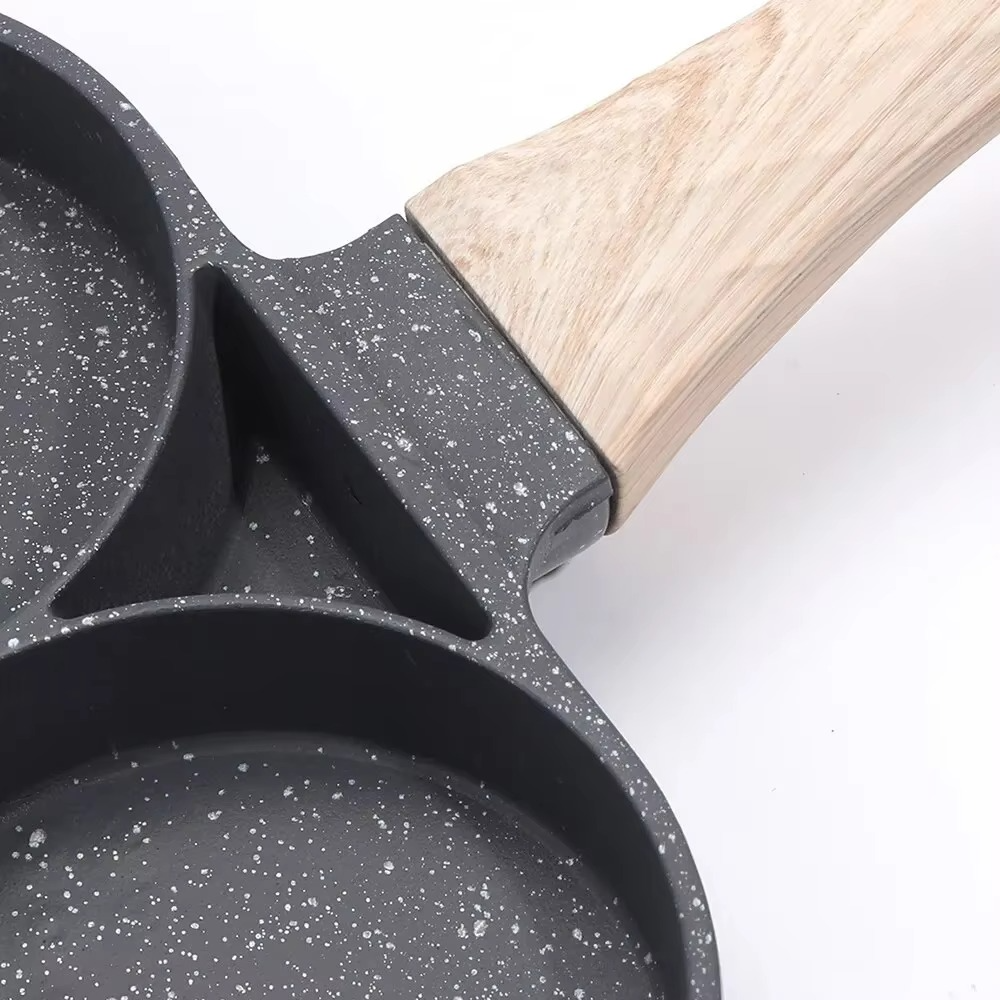 4 Slots Nonstick  Frying Pan for Pancakes, Omelet, steak Breakfast