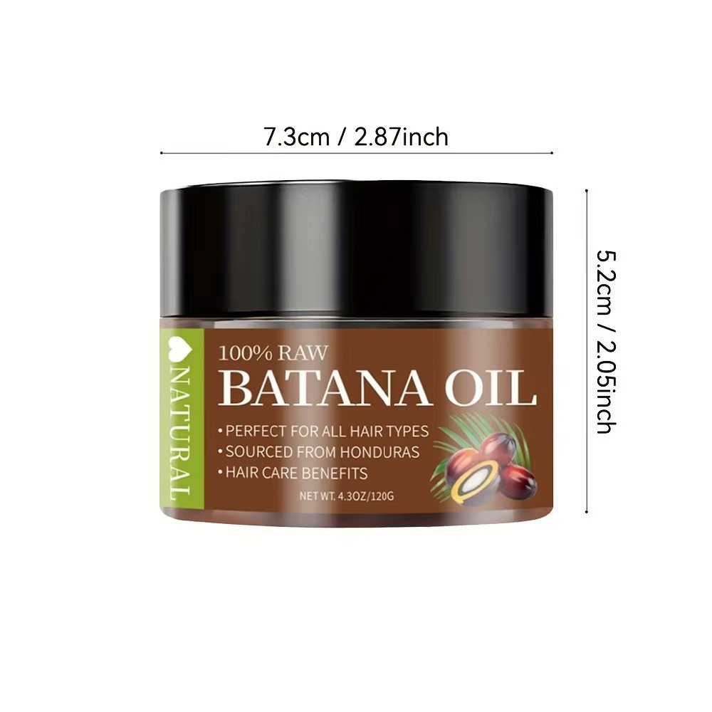 100% Natural Pure Raw Batana Oil Paste for Hair Growth Enhances Thickness Organic Hair Cream