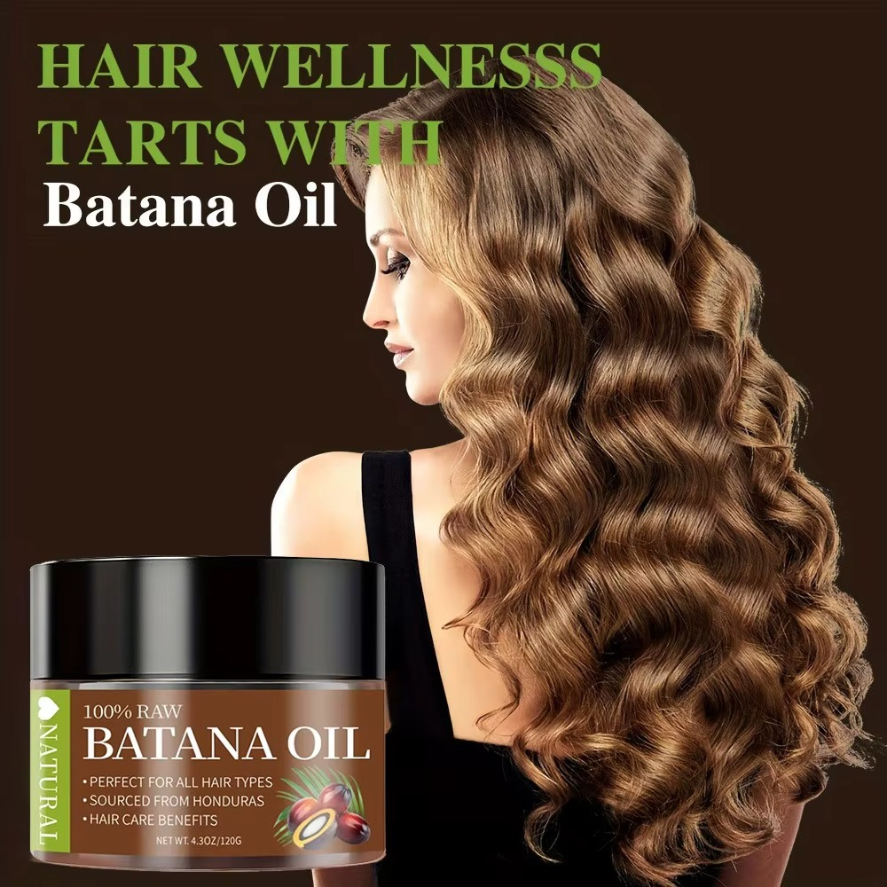 100% Natural Pure Raw Batana Oil Paste for Hair Growth Enhances Thickness Organic Hair Cream
