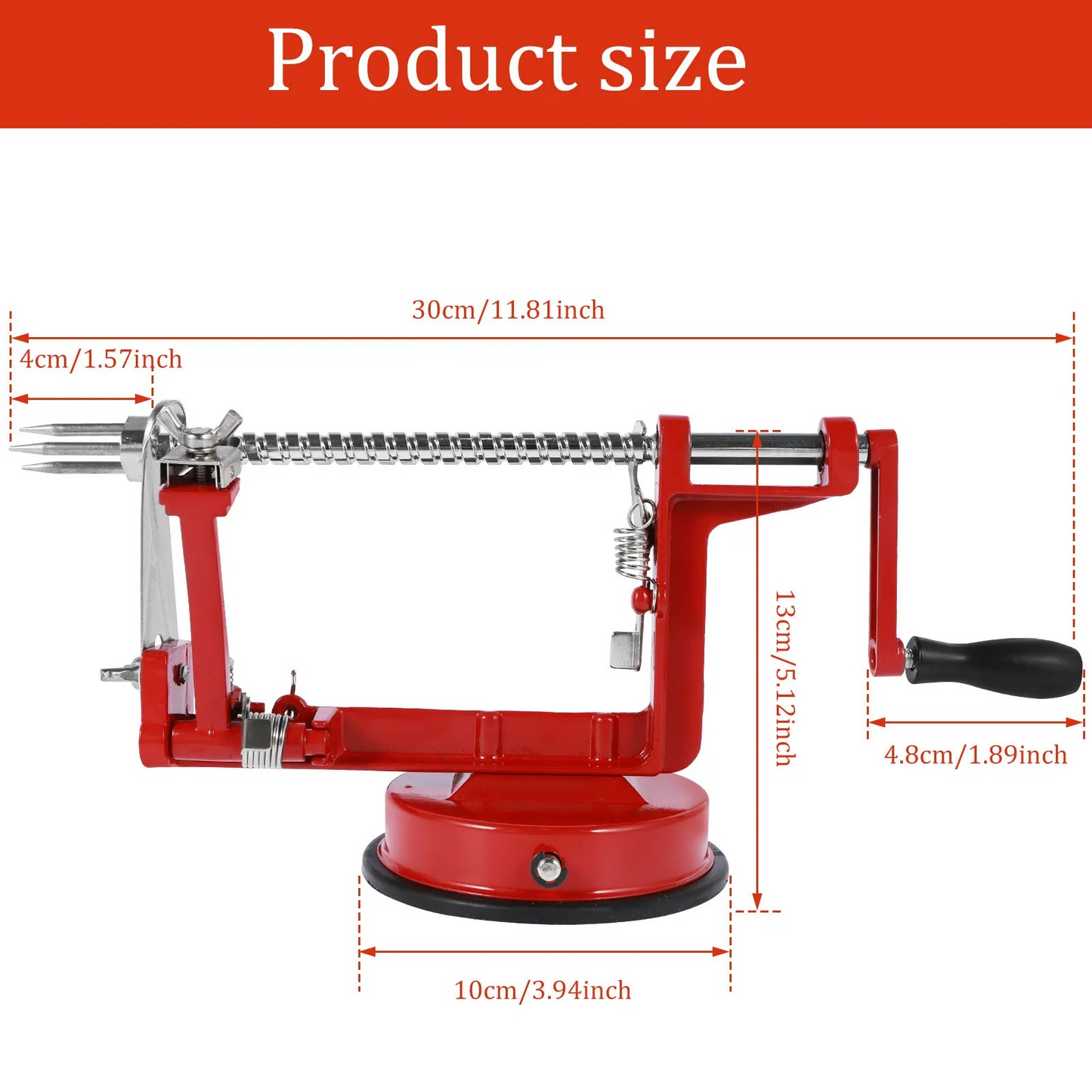 3 in 1  Stainless Steel Fruit  Apple Peeler Corer and Slicer