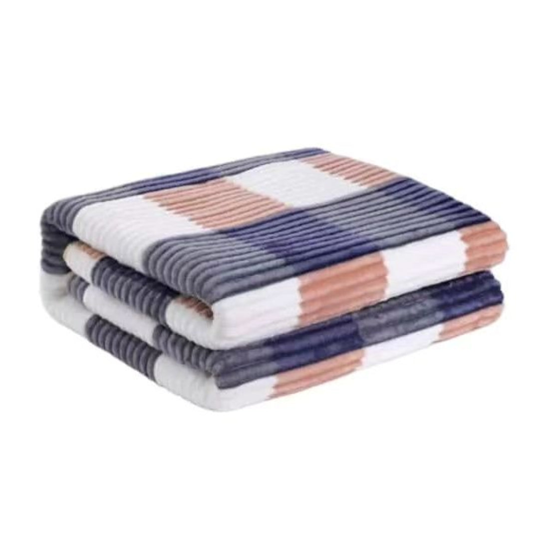 Ultra Soft Patchwork Velvet Fleece Blanket For Bed and Sofa size 6 by 6