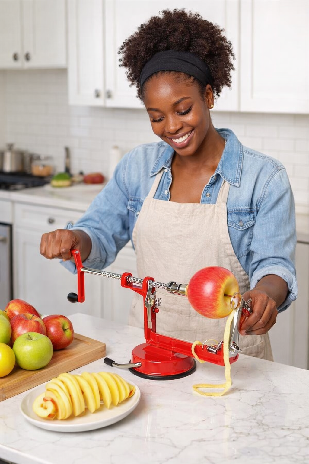 3 in 1  Stainless Steel Fruit  Apple Peeler Corer and Slicer