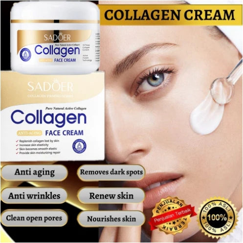 Collagen serum + Collagen Cream anti aging anti wrinkle combo