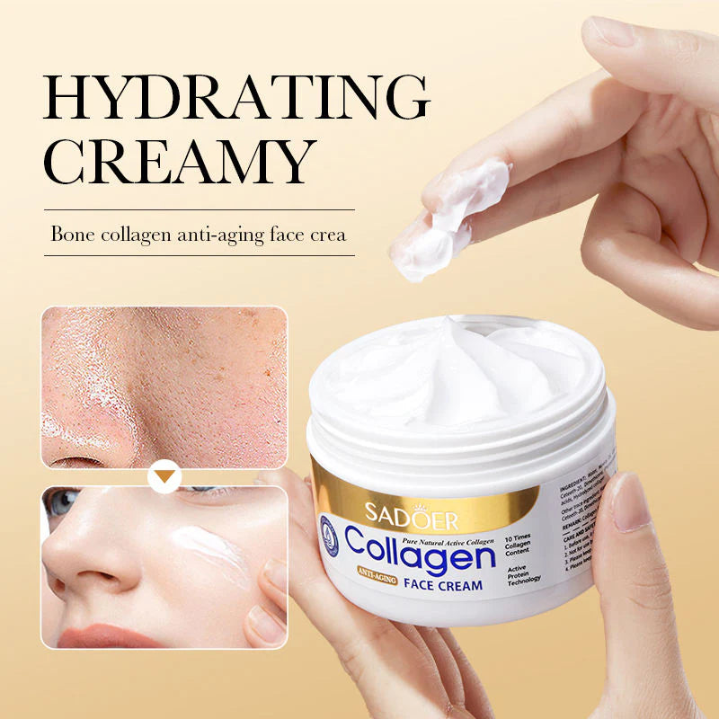 Collagen serum + Collagen Cream anti aging anti wrinkle combo