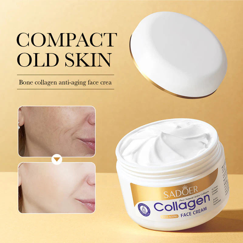 Collagen serum + Collagen Cream anti aging anti wrinkle combo