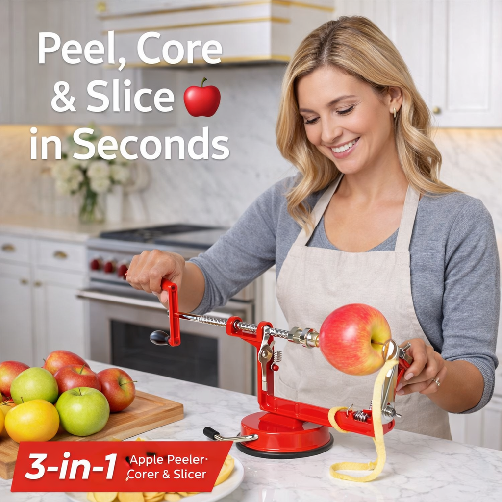 3 in 1  Stainless Steel Fruit  Apple Peeler Corer and Slicer