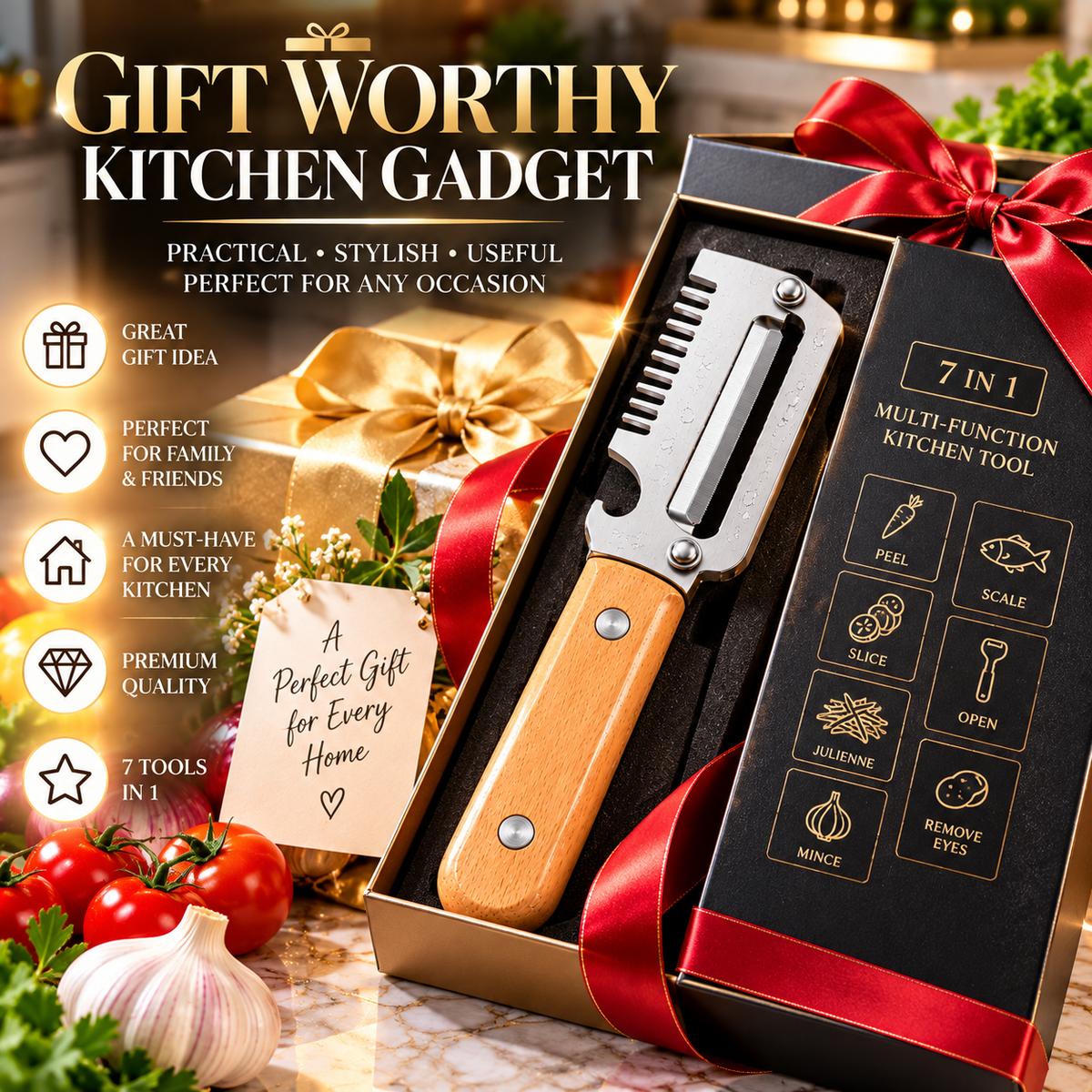 2pc 7-in-1 Multi-Purpose Kitchen Tool