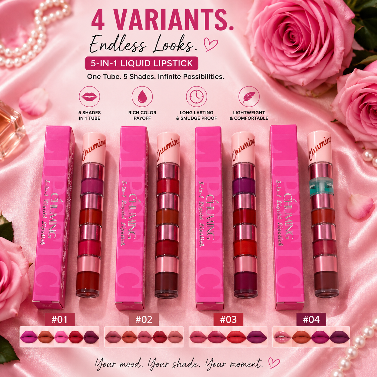 5 in 1 Matte Lipstick Combo Kit