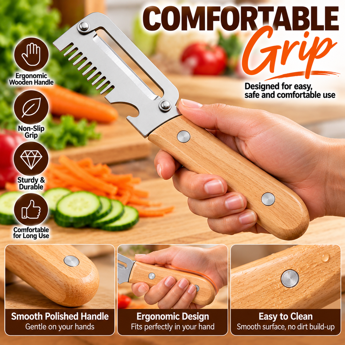2pc 7-in-1 Multi-Purpose Kitchen Tool