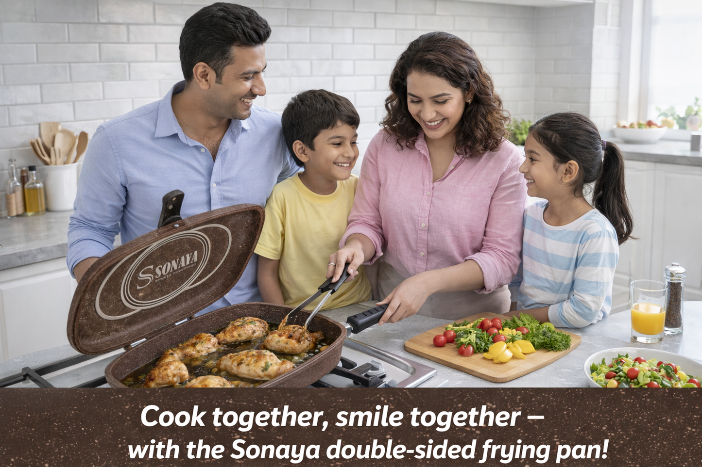 Sonaya Double-Sided Grill & Frying Pan