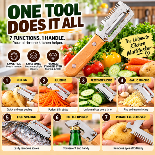 2pc 7-in-1 Multi-Purpose Kitchen Tool