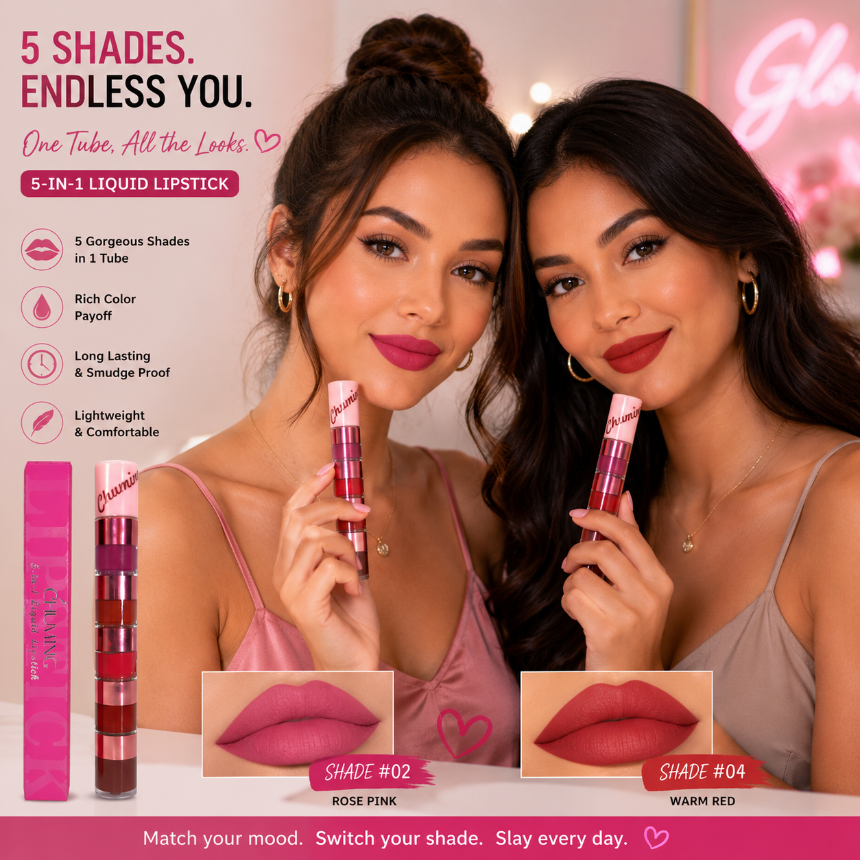 5 in 1 Matte Lipstick Combo Kit