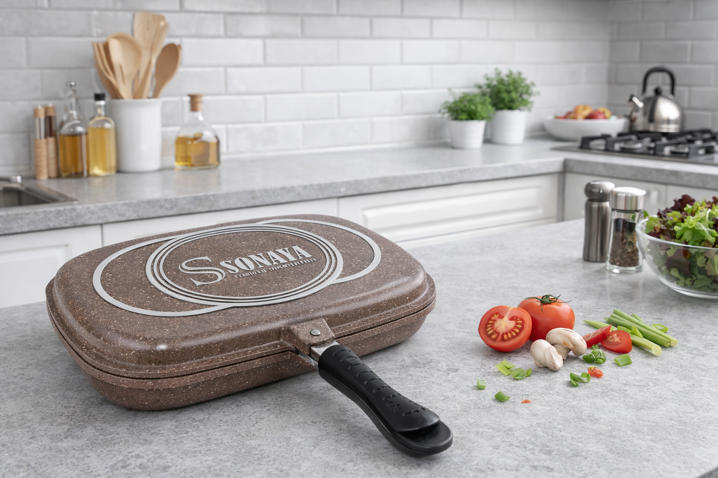 Sonaya Double-Sided Grill & Frying Pan