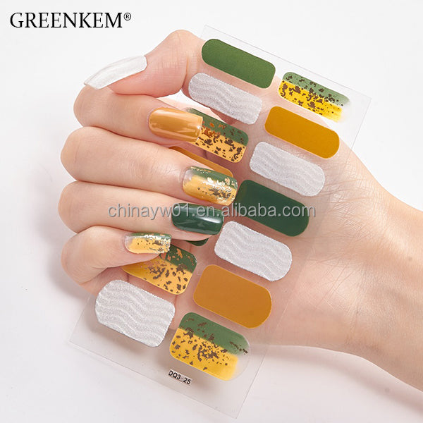 5pack UV Gel Nail Sticker 3d Nail Sticker Flower Design Gel Sticker Nails