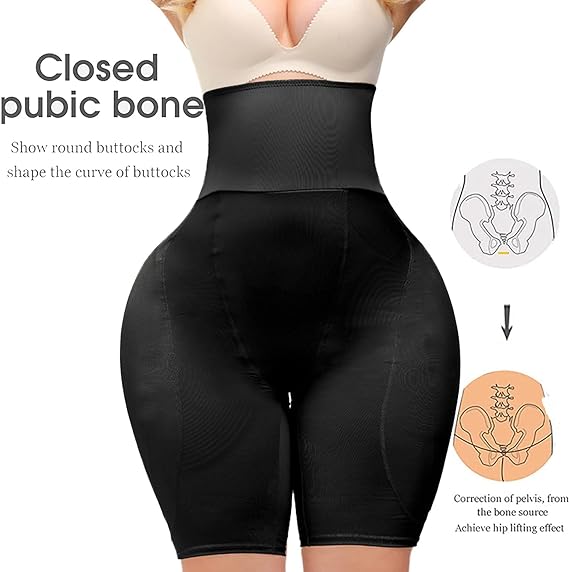 High Waist Padded Hips Enhancer Booty Lifter and Tummy Control Shapewear