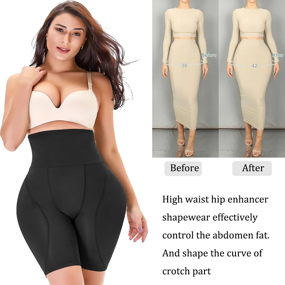 High Waist Padded Hips Enhancer Booty Lifter and Tummy Control Shapewear