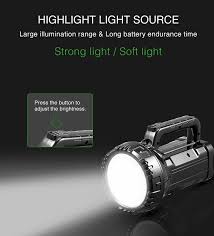 DP Rechargeable Super Powerful LED Flashflight  75W