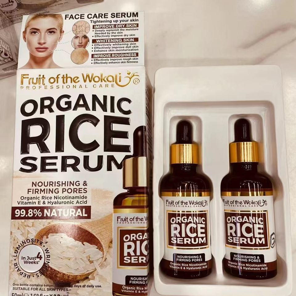 Organic Rice Serum with Nicotinamide, Hyaluronic Acid and Vitamin E