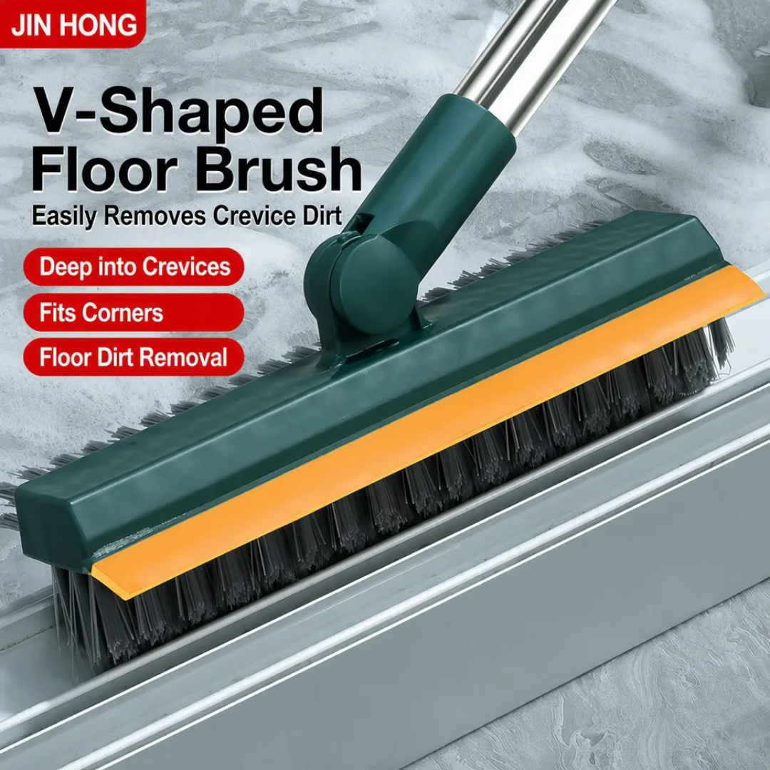3-in-1 Bathroom Scrubber, Scrub, Scrap and Squeegee