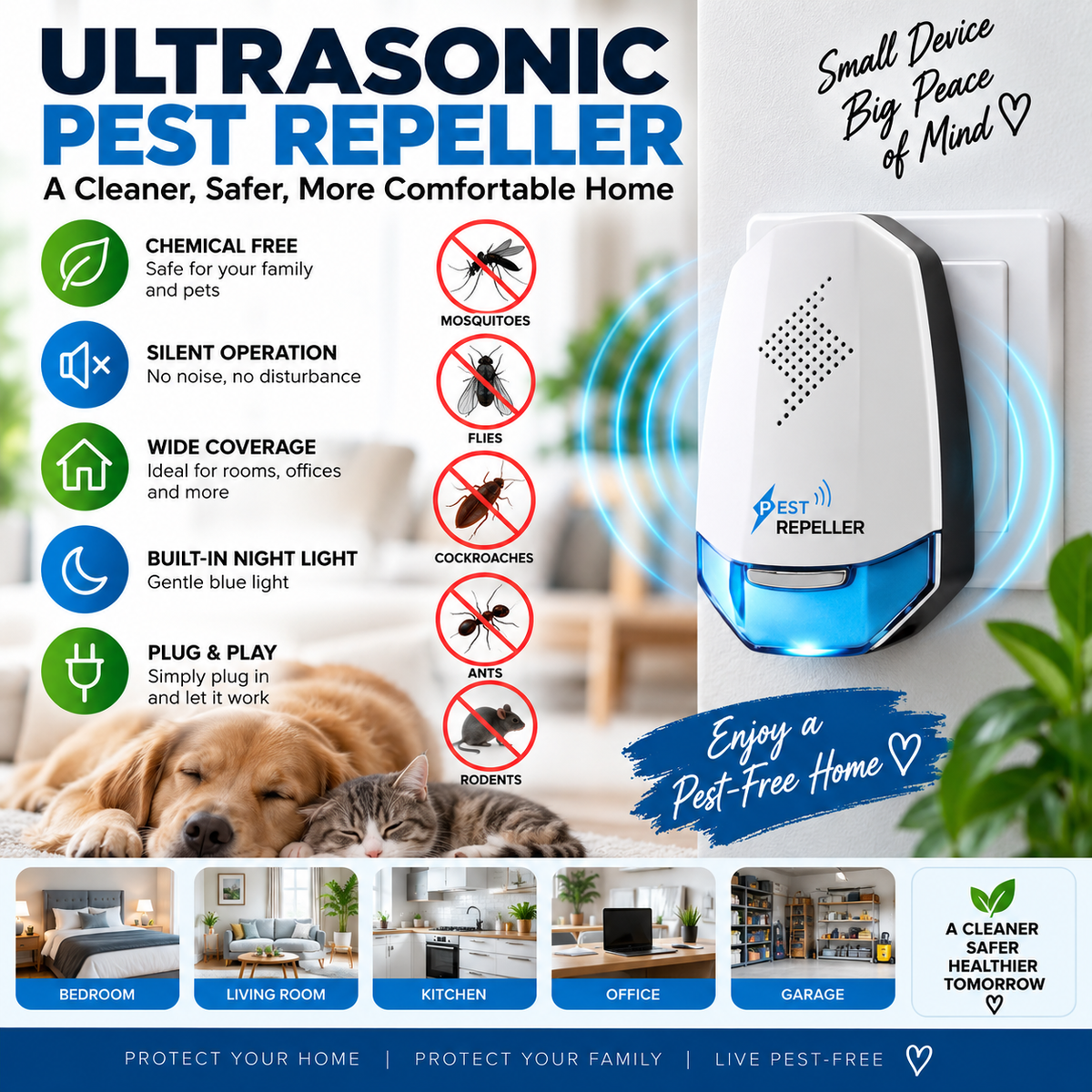 Ultrasonic Mosquito & Insect Repeller